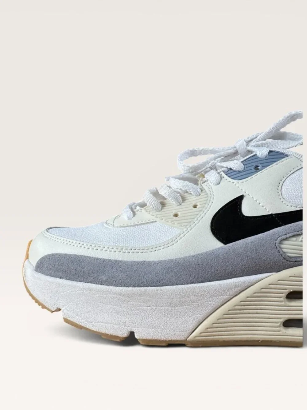Nike Women’s Chunky Air Max 90 Futura Sneakers White Ashen Slate Orewood Brown